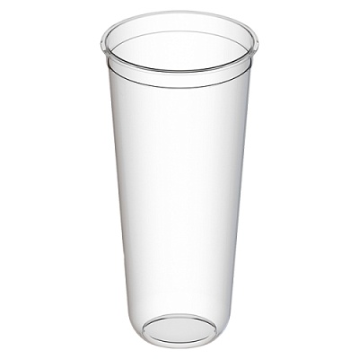 Стакан Bubble cup/шейкер U-образное дно глянец ПП 1032ГП D=90мм цвет прозр. 650мл (24г) ОЗЛП/ВЗЛП (х10/240)